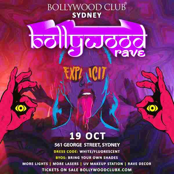 BOLLYWOOD RAVE at Club 80 Proof, Sydney in Sydney on 19 Oct