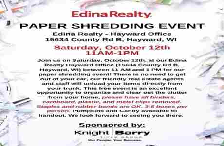 Shred It Event - Edina Realty in Hayward on 12 Oct