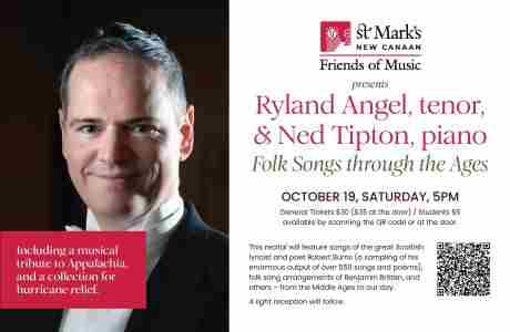 The Friends of the Music at St. Mark's New Canaan, CT Presents Folks Songs through the ages in New Canaan on 19 Oct