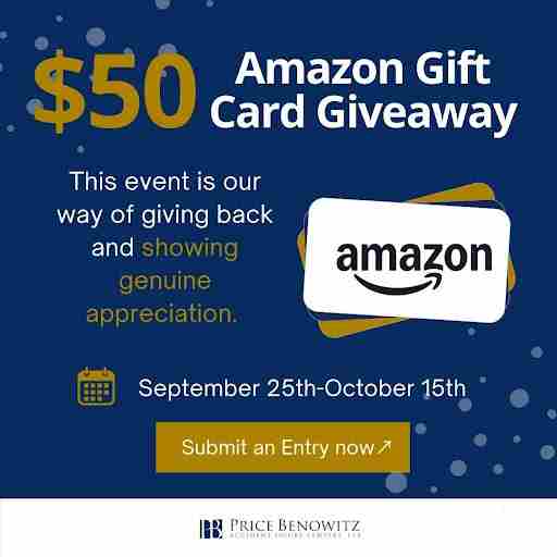 Amazon Gift Card Giveaway in Washington on 9 Oct