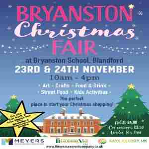 Bryanston Christmas Fair in England on 23 Nov