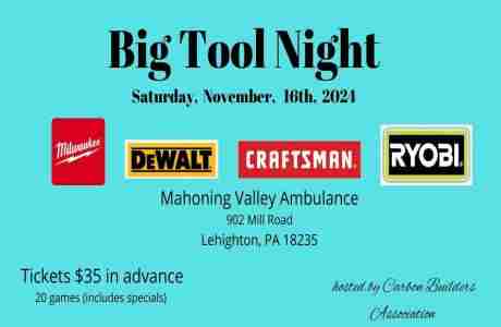 Big Tool Night in Lehighton on 16 Nov