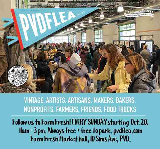 PVD Flea at Farm Fresh Market Hall! in Providence on 20 Oct