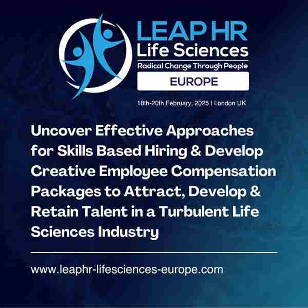 LEAP HR: Life Sciences Europe in London on 18 Feb