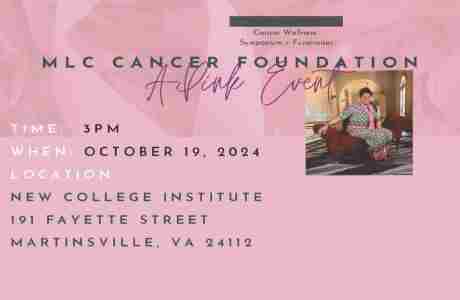 A Pink Event- Cancer Wellness Symposium and Fundraiser in Martinsville on 19 October 2024