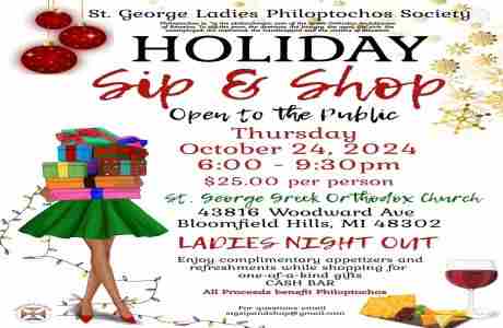 Holiday Sip and Shop Ladies Night Out October 24, 2024 in Michigan on 24 Oct