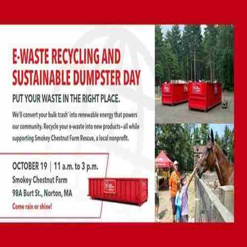 Smokey Chestnut Farm Dumpster Day with Electronic Recycling. Saturday, October 19, 2024 in Norton on 19 October 2024