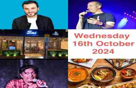 Comedy & Curry @ Sai Restaurant Raynes Park: Ticket Includes 2 Course Buffet & 3 course Comedy Show in London on 16 Oct