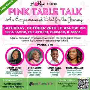 Pink Table Talk: An Empowerment Chat for the Journey in Chicago on 26 October 2024