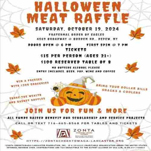 Halloween Meat Raffle in Depew on 19 Oct