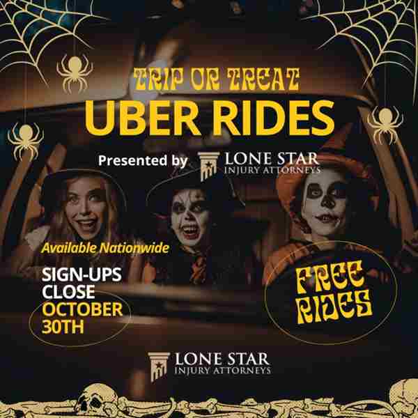 Trip or Treat Uber Rides by LSIA in Houston on 16 Oct