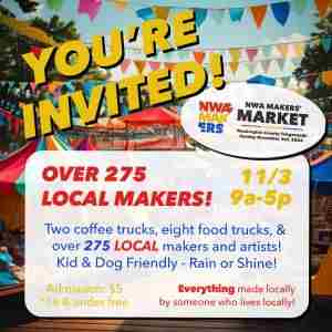 NWA Maker's Market (The BIG One) in Fayetteville on 3 Nov