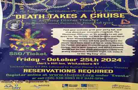 Death TAKES A Cruise Mystery Dinner theater in Whitesboro on 25 Oct