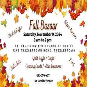 Fall Bazaar in Trexlertown on 9 Nov