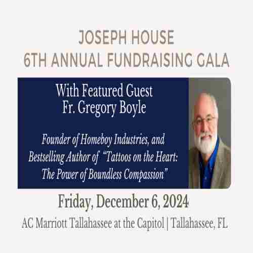 Joseph House 6th Annual Fundraising Gala in Tallahassee on 6 Dec