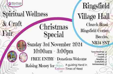 Christmas Special - Spiritual Wellness and Craft Fair in Ringsfield Corner on 3 Nov