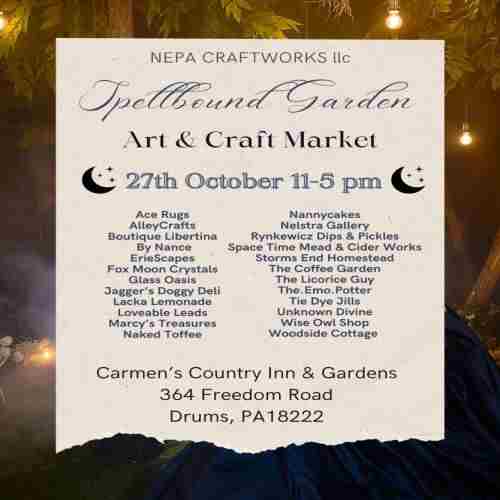 Spellbound Garden Faire Art and Craft Market in Drums on 27 October 2024