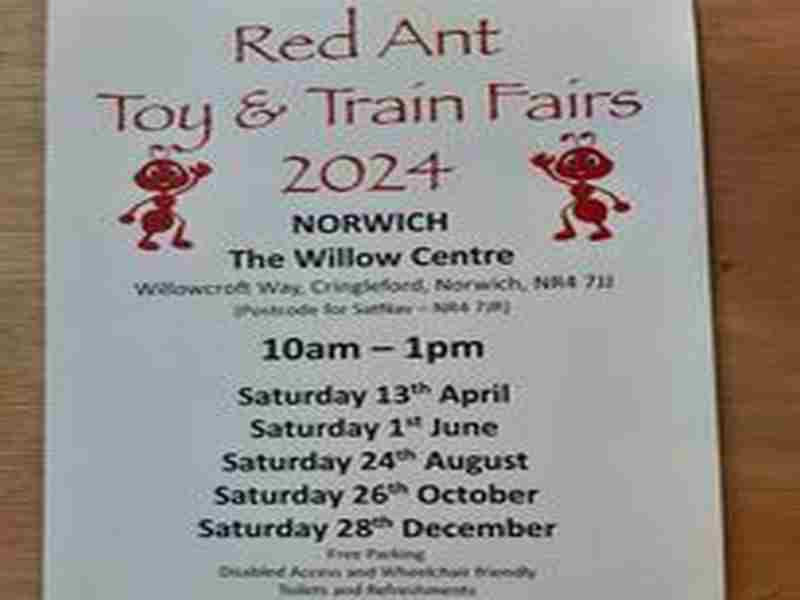 Toy and Train Fair in Norwich on 26 Oct