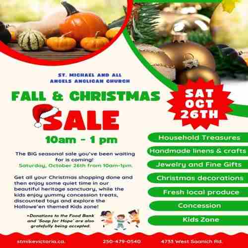 Fall and Christmas SALE in Victoria on 26 Oct