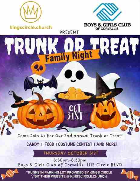 Trunk or Treat in Corvallis on 31 Oct