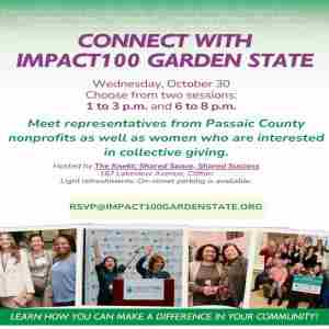 Impact100 Garden State to Host Open House for Women Who Make a Difference - Clifton in Clifton on 30 Oct