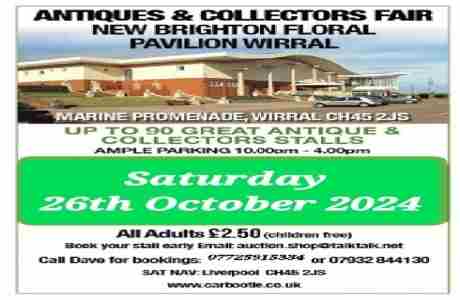 Antiques and Collectors Fair in Wallasey on 26 Oct