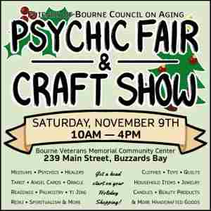 Psychic Fair and Craft Show @ 239 Main Street, Buzzards Bay - Saturday, November 9th in Bourne on 9 Nov