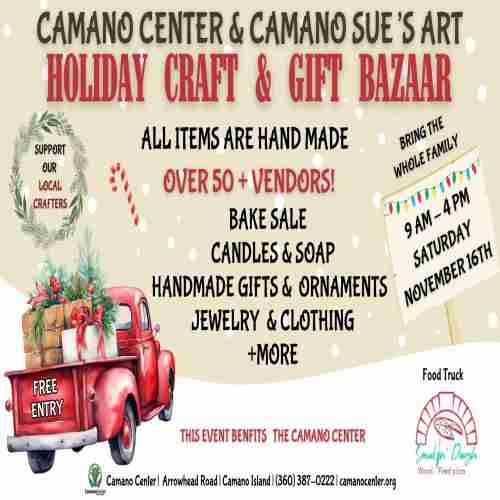 Holiday Craft and Gift Bazaar in Camano Island on 16 Nov