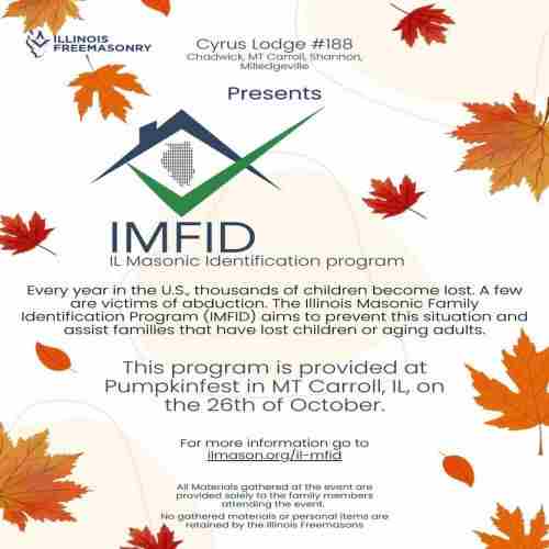 Illinois Masonic Family Identification Program in USA on 26 Oct