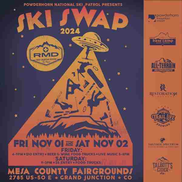 Powderhorn National Ski Patrol Ski Swap in Grand Junction on 1 Nov