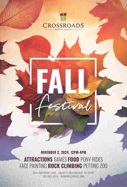 Fall Festival at Crossroads Baptist Church in Bailey's Crossroads on 2 Nov