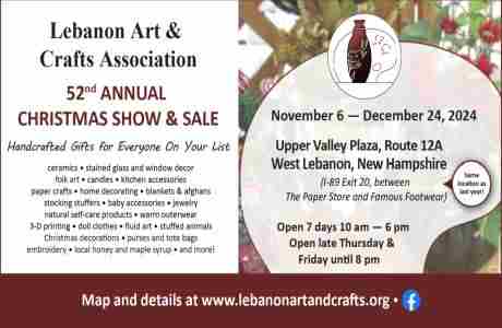 52nd Annual Christmas Show and Sale in New Hampshire on 14 Nov