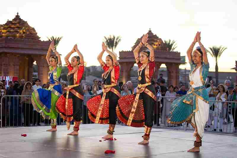 Diwali Lights at the BAPS Temple in Chino Hills on 1 Nov