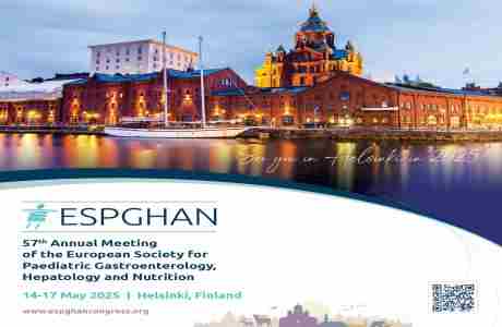 57th Annual Meeting of the European Society for Paediatric Gastroenterol., Hepatology and Nutrition in Helsinki on 14 May