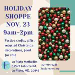 Holiday Shoppe in La Plata on 23 Nov