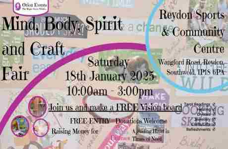 New Year Special - Mind, Body, Spirit and Craft Fair in Southwold on 18 January 2025