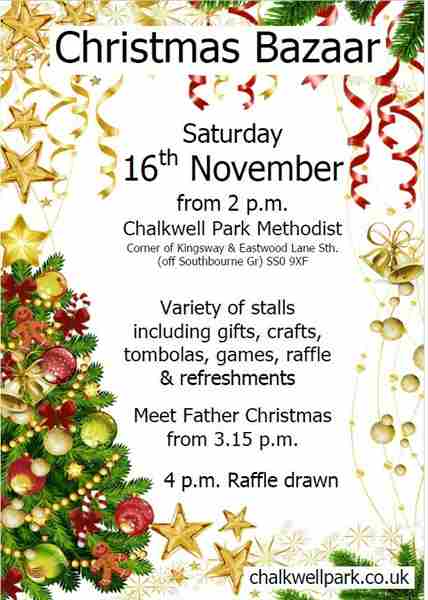 Christmas Bazaar in Westcliff-on-Sea on 16 Nov