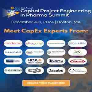 2nd Capital Project Engineering in Pharma Summit in Boston on 4 Dec