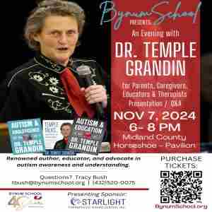 An Evening with Dr. Temple Grandin in Midland on 7 Nov