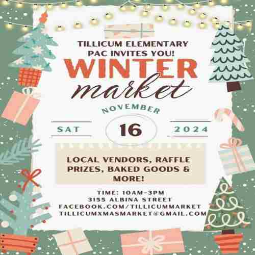 Tillicum Winter Market in British Columbia on 16 Nov