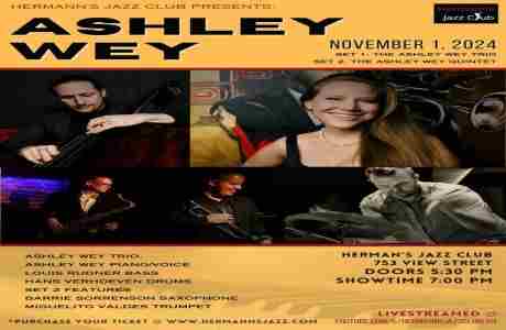 Ashley Wey | Set 1: The Ashley Wey Trio | Set 2: The Ashley Wey Quintet in Victoria on 1 Nov