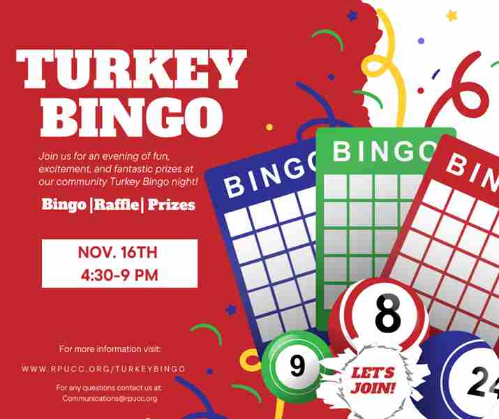 Community Turkey Bingo and Raffle in Robbinsdale on 16 Nov