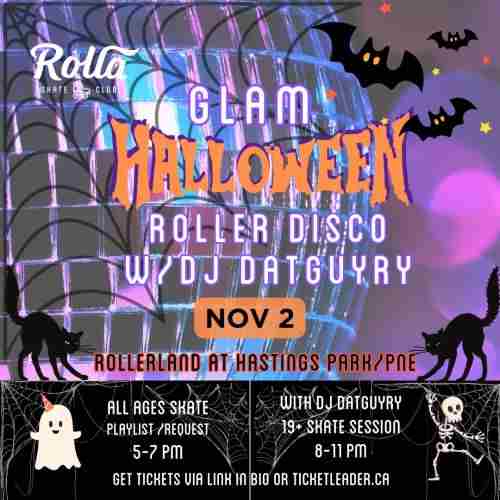 Glam Halloween Roller Disco in Vancouver on 2 Nov