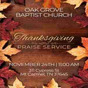 Thanksgiving Praise Service in Tennessee on 24 Nov