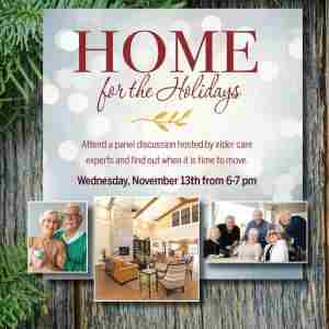 Home For The Holidays: When It's Time To Move in Medford on 13 Nov