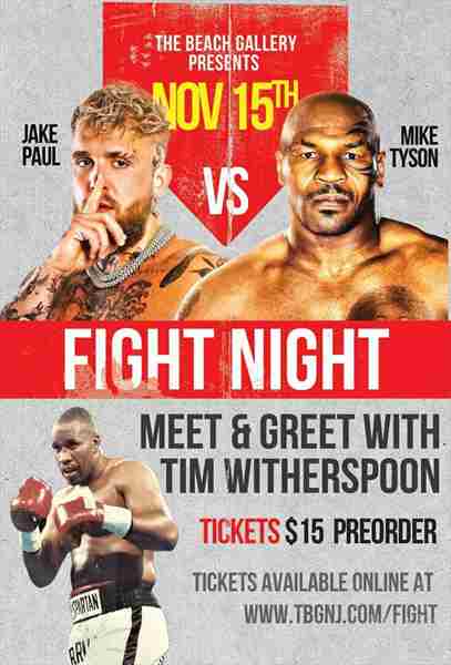 Jake Paul vs. Mike Tyson Fight Night - Special Appearance Tim Witherspoon! in Keansburg on 15 Nov