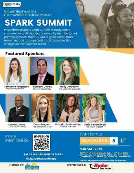 Spark Summit: Igniting Nonprofit Voices in Deep South Miami-Dade in Cutler Bay on 8 Nov