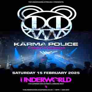 KARMA POLICE - A Tribute to RADIOHEAD at The Underworld - London in London on 15 Feb