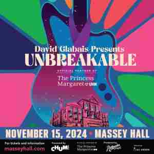 David Glabais Presents Unbreakable: A Concert for The Princess Margaret (UHN) in Toronto on 15 Nov