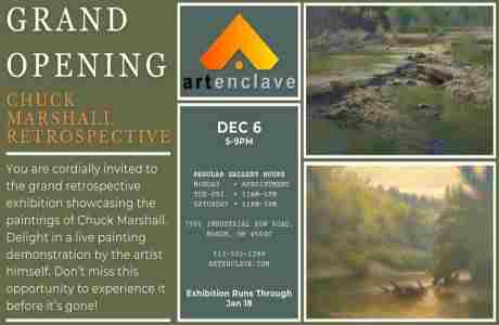 Grand Opening of Art Enclave - Chuck Marshall Exhibition and Live Painting Demo in Mason on 6 Nov